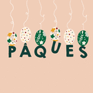 Oeufs suspendus pour une P&acirc;ques festive